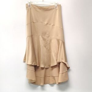 Id/entity tan trumpet high low skirt Size: 16